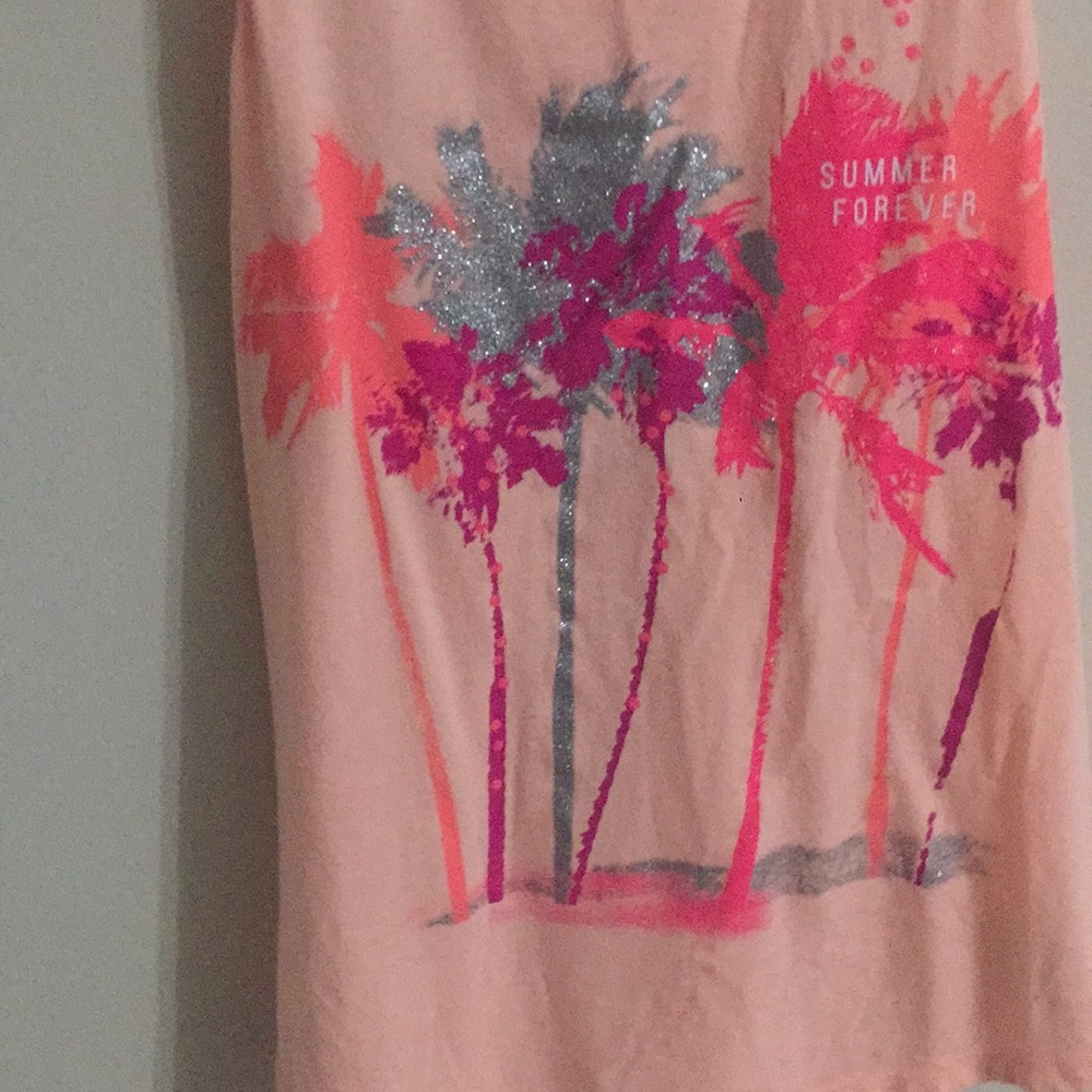 girls coral tank top